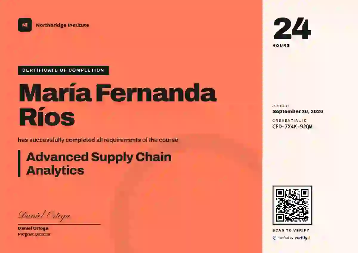 Signal course completion certificate template
