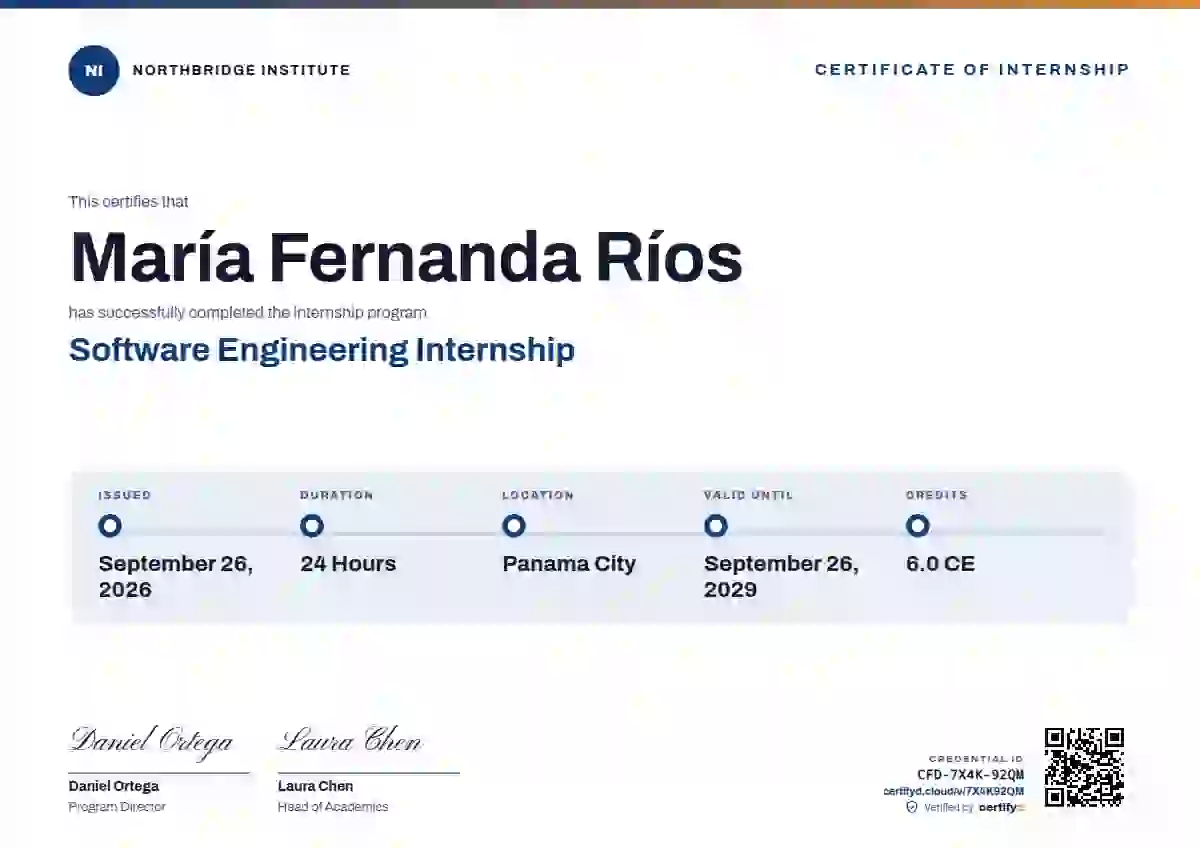 Training Timeline Azure Thin Bar internship certificate template