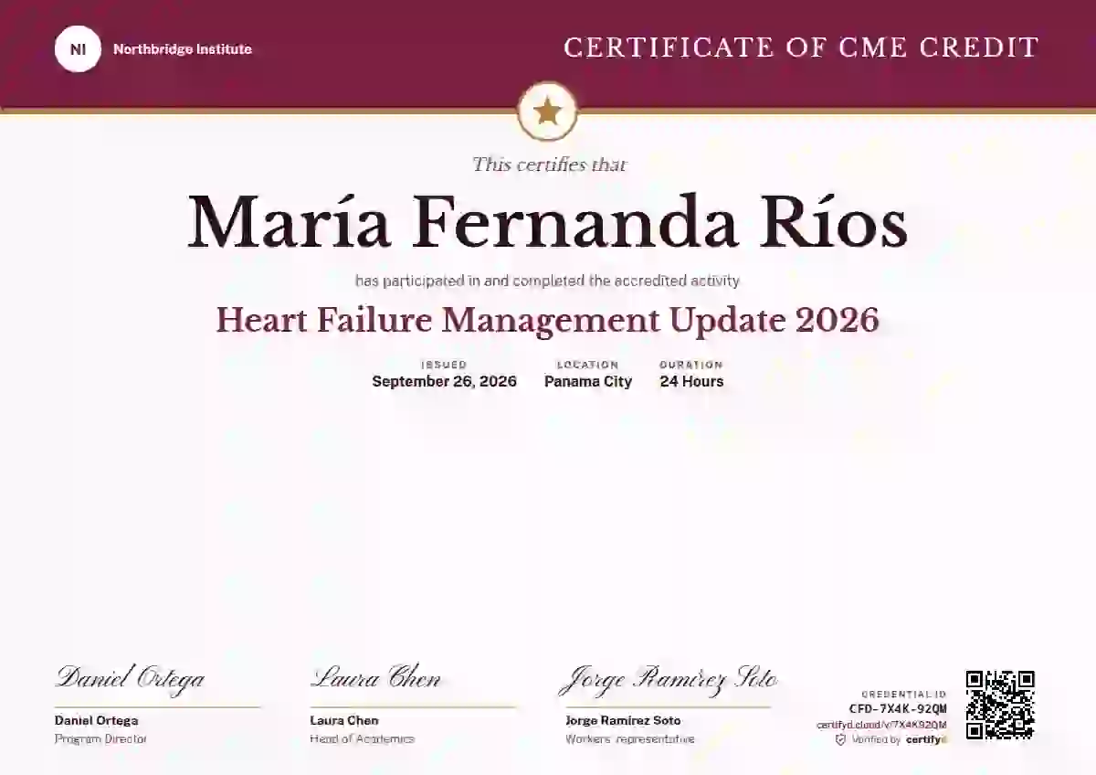 Triple Signature Rose Baskerville Publicsans healthcare and cme certificate template