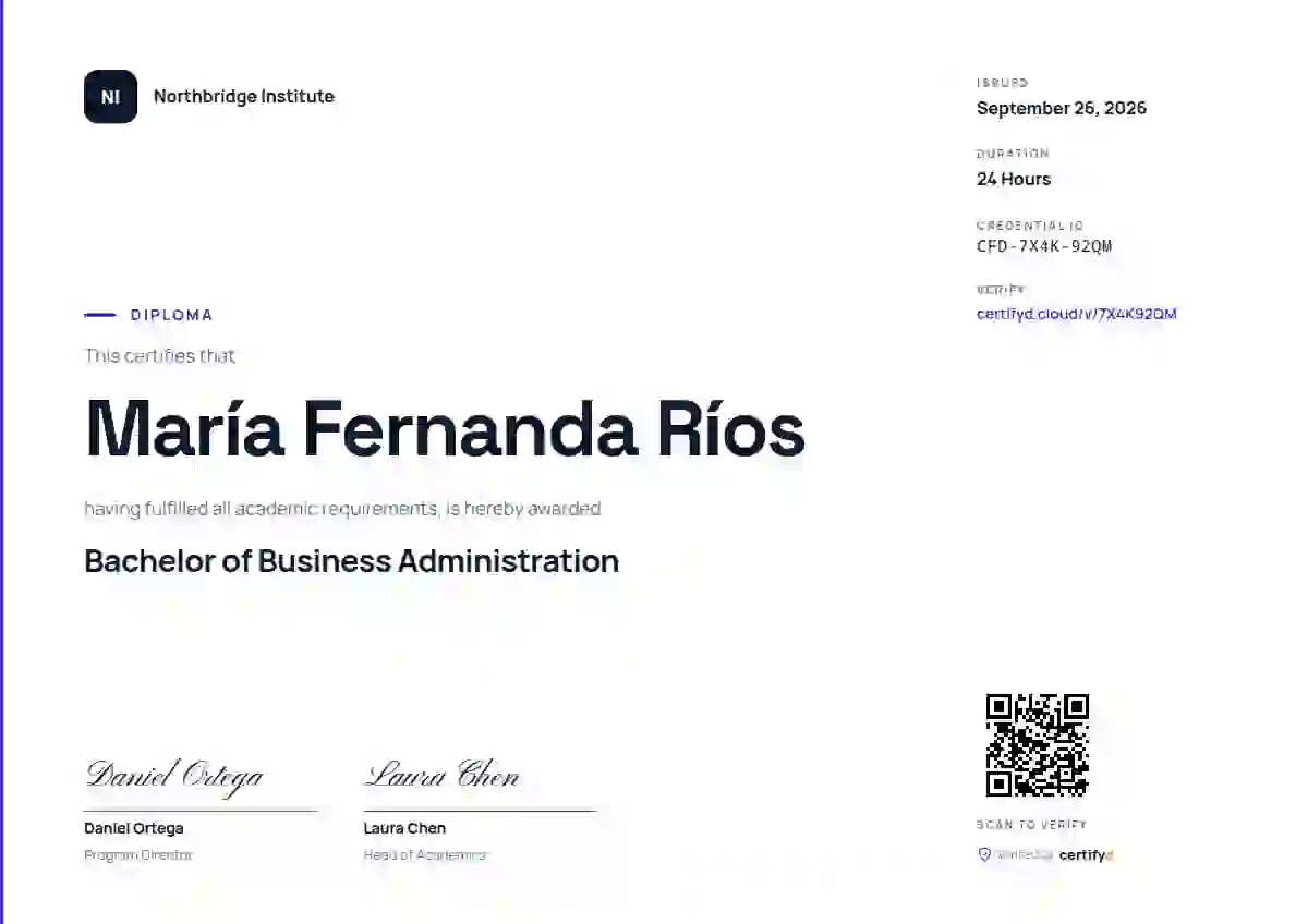 Modern Minimal Soft Violet Hairline Bar academic diploma certificate template