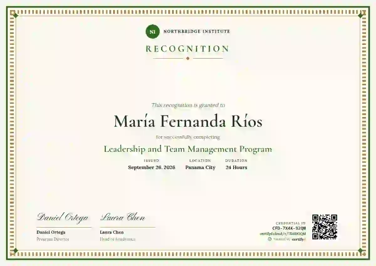 Plantilla de certificado Double Frame Diploma Fern No Seal de latinoamérica
