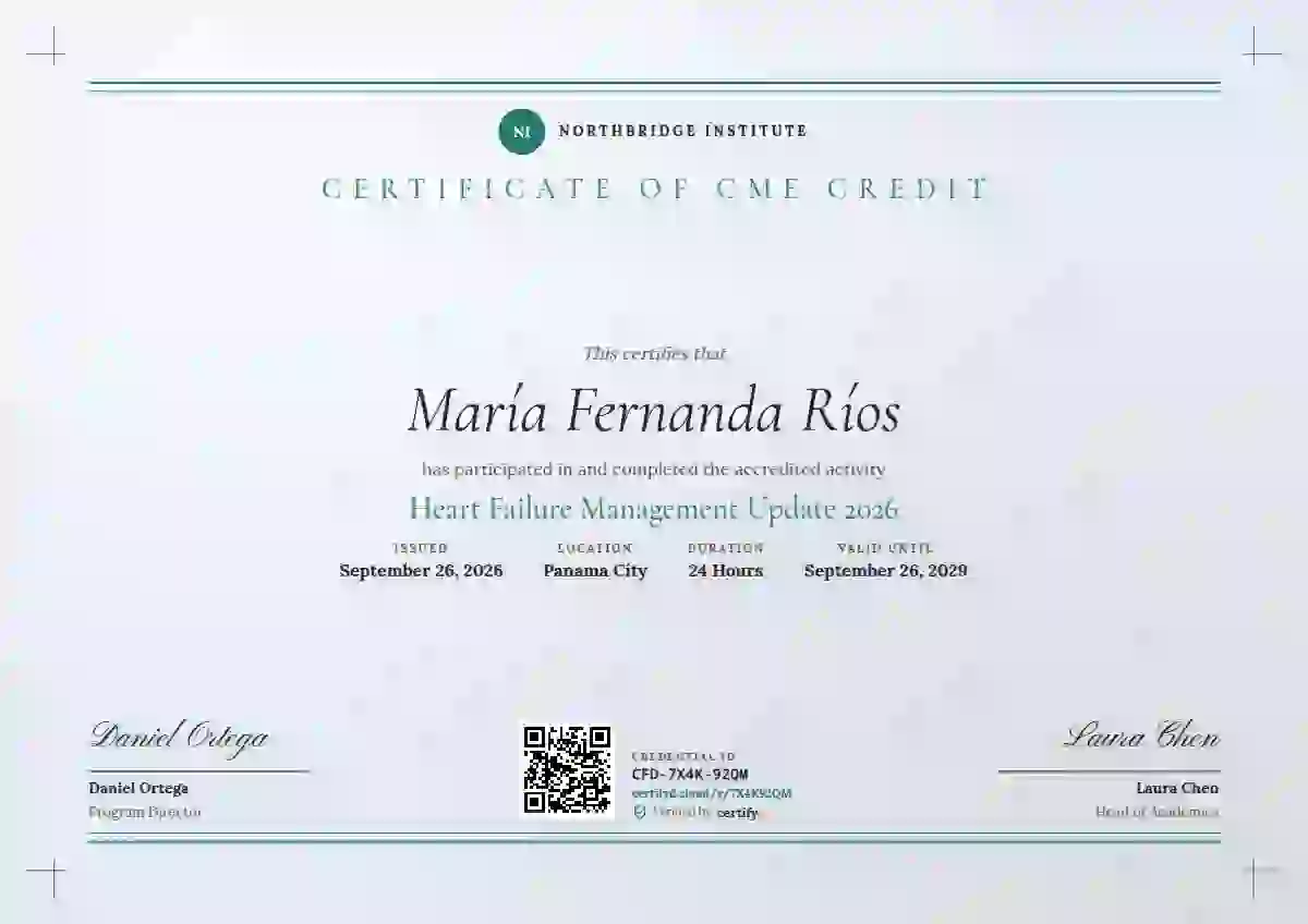 Plantilla de certificado Letterpress Seafoam Fine Rule de salud y educación médica continua