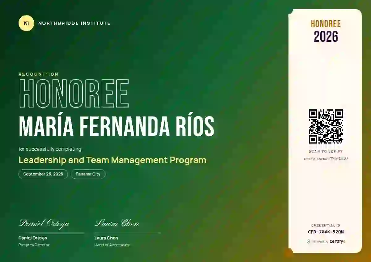 Festival Forest Dusk Plain latin america certificate template