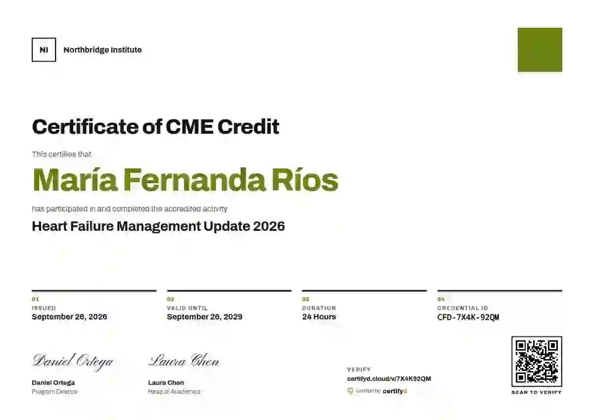 Plantilla de certificado Swiss Grid Soft Lime Large Square de salud y educación médica continua