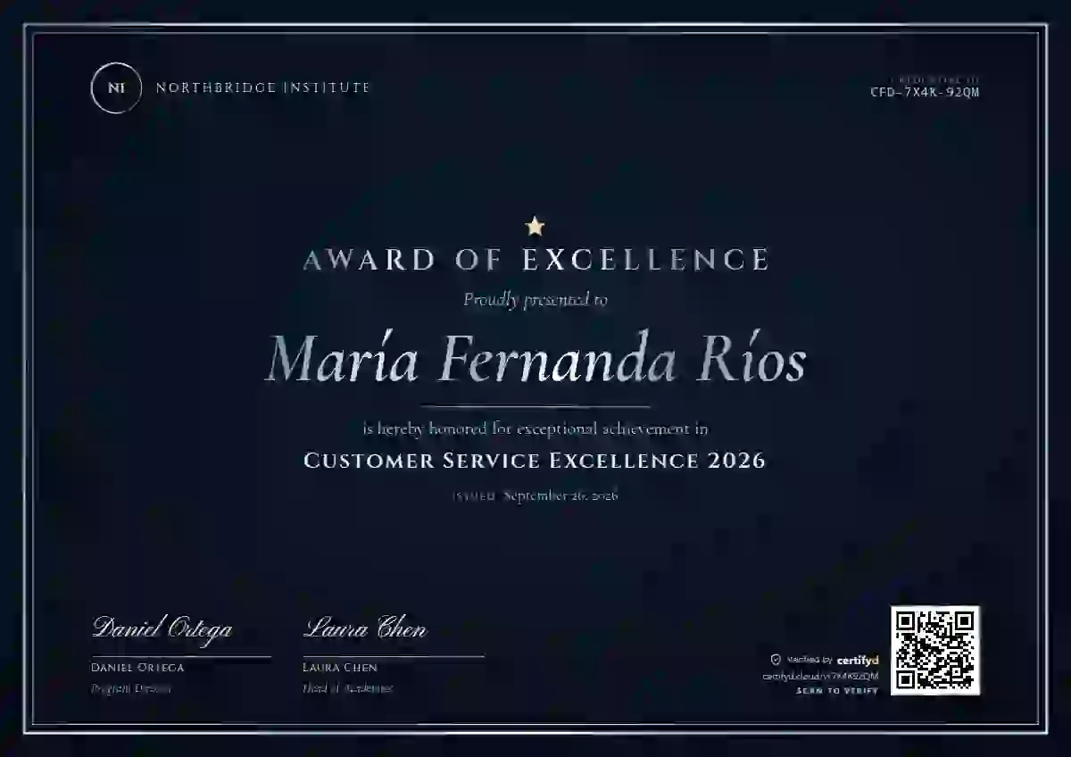 Luxury Foil Silver awards and achievement certificate template