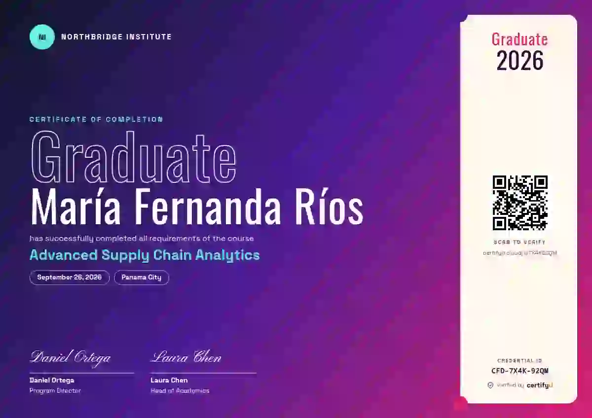 Festival Graphite Pink Plain course completion certificate template