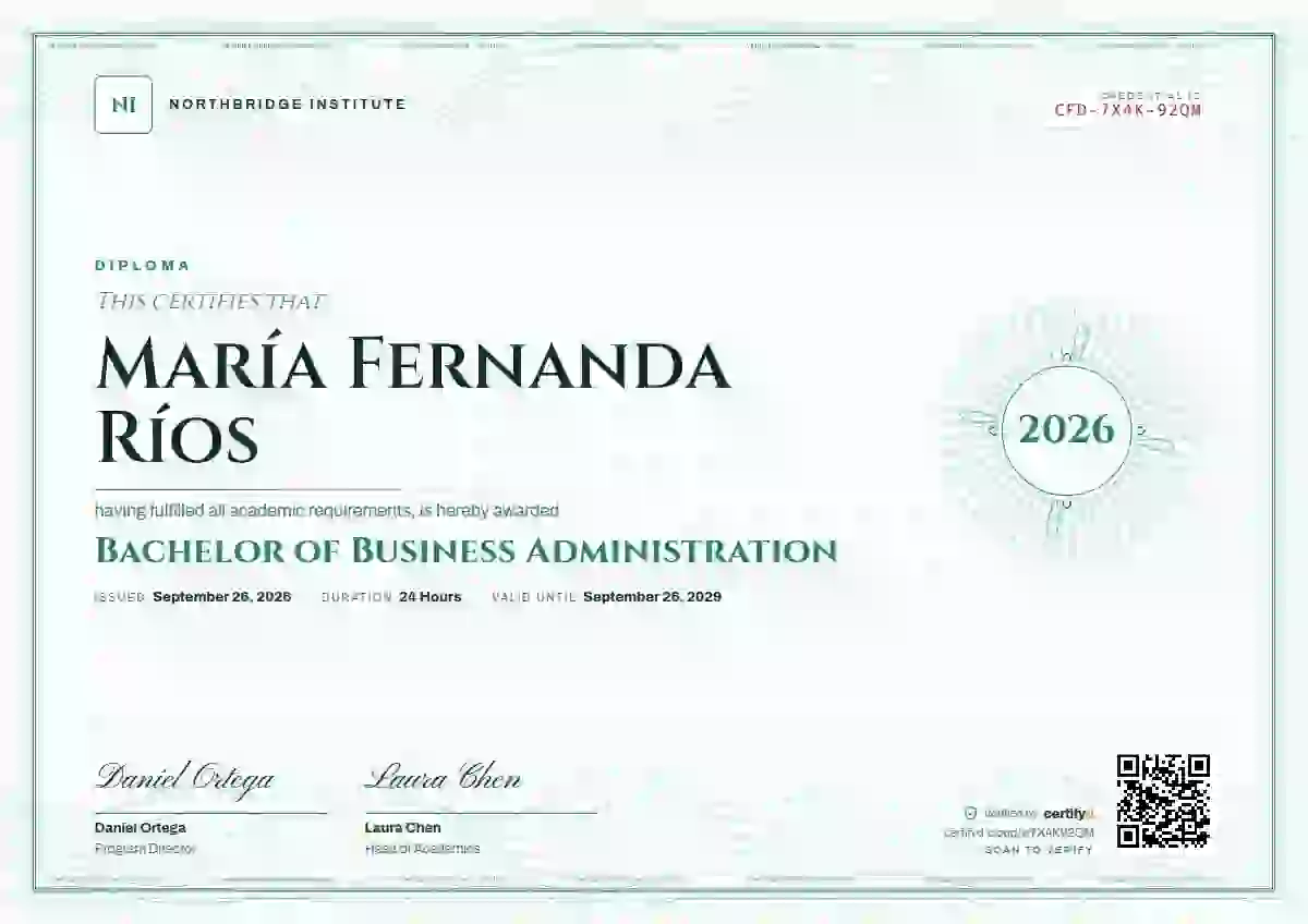 Plantilla de certificado Guilloche Jade Bold Guilloche de diploma académico