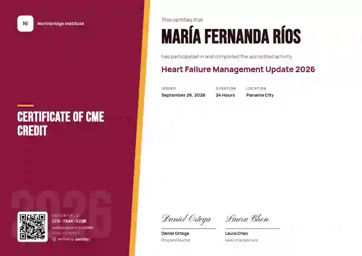 Split Panel Rose Shallow Cut healthcare and cme certificate template