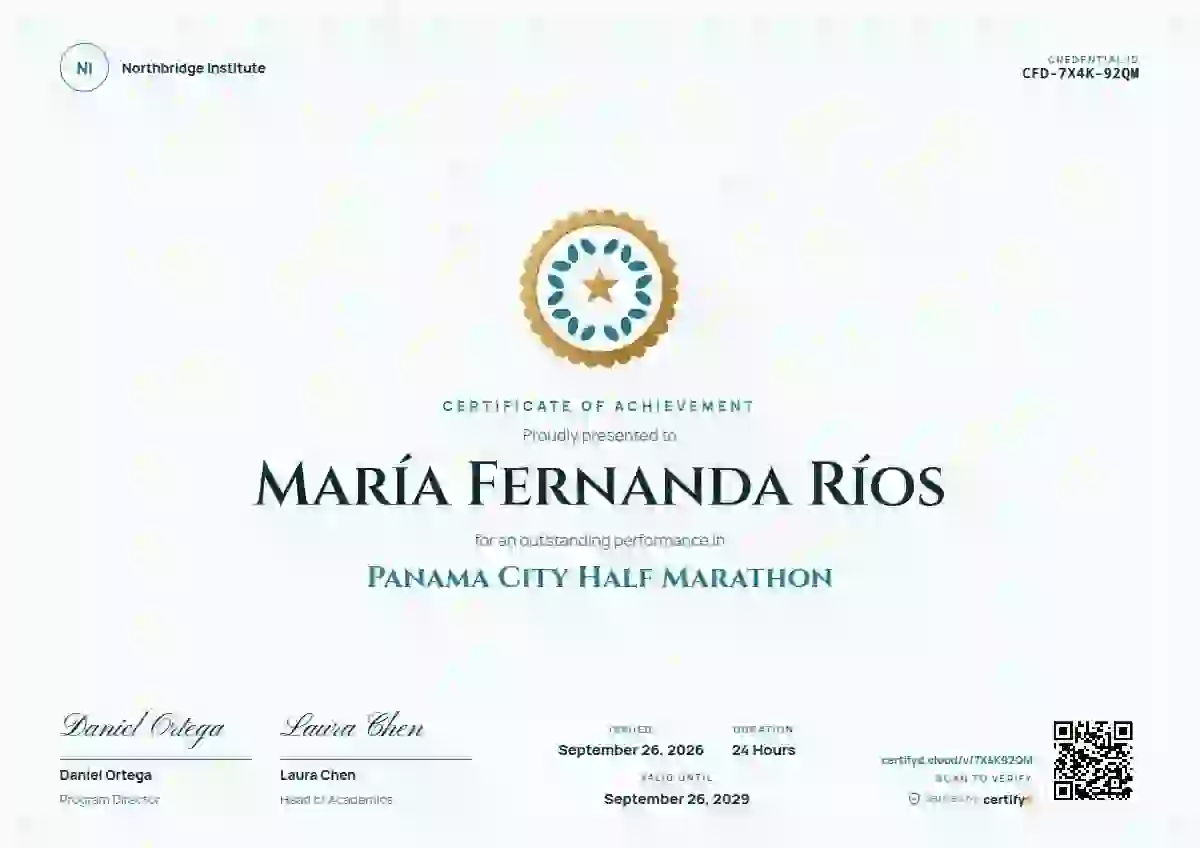 Medallion Teal No Ribbon sports certificate template