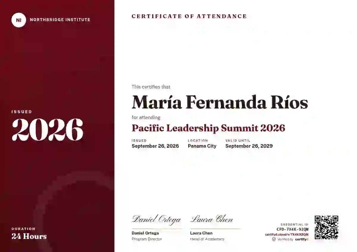 Level Ladder Ruby Small Level event attendance certificate template