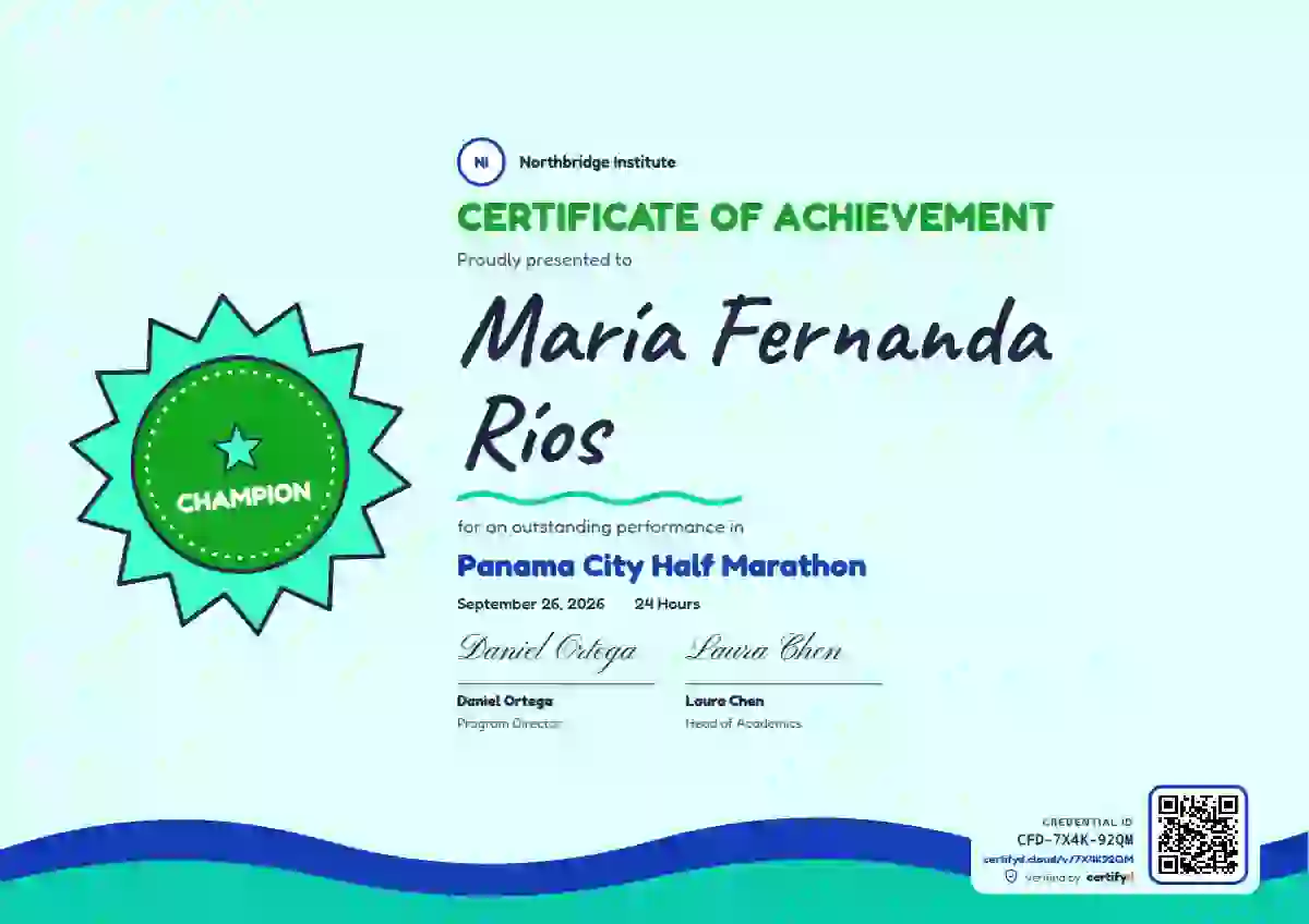Kids Achievement Meadow No Stars sports certificate template