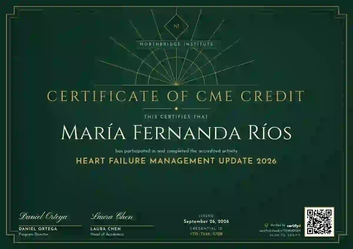 Art Deco Pine Bold Fan healthcare and cme certificate template