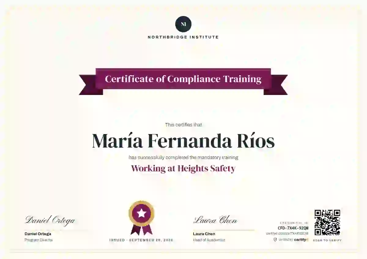 Ribbon Banner Magenta Soft compliance and safety certificate template