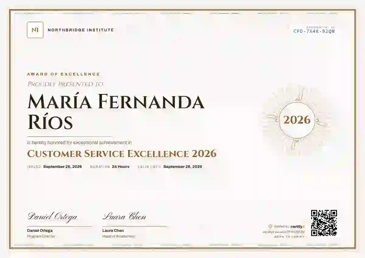 Plantilla de certificado Guilloche Amber Thin Frame de premios y logros