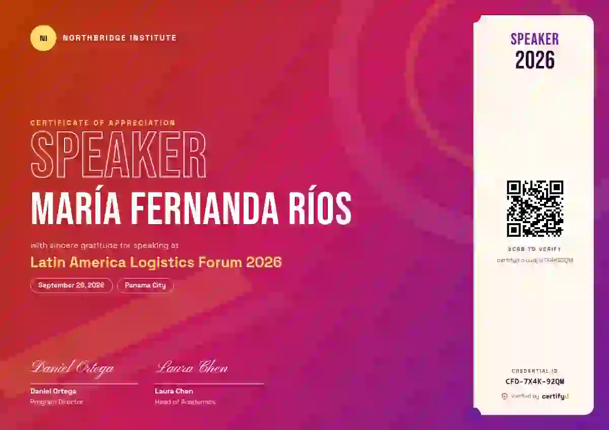 Plantilla de certificado Festival Sunset de ponente de conferencia