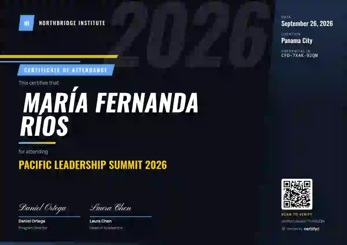 Plantilla de certificado Sports Dynamic Blue Bold Stripes de asistencia a eventos