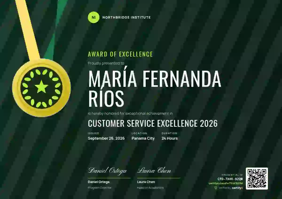 Plantilla de certificado Sports Medal Green Lime Bold Stripes de premios y logros