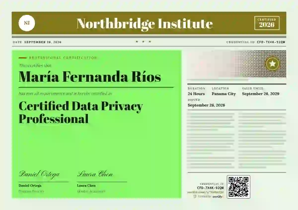 Newspaper Front Marigold professional certification certificate template