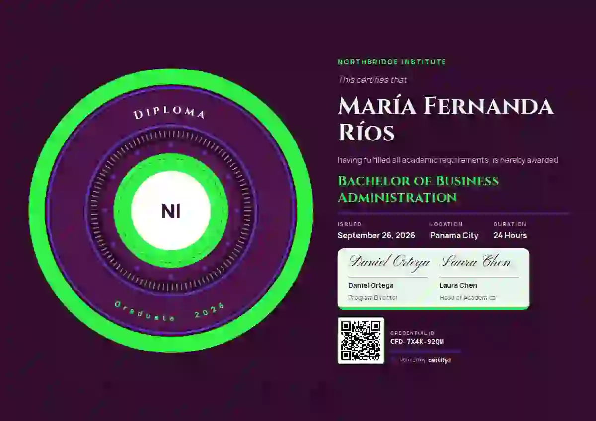 Ring Seal Meadow academic diploma certificate template