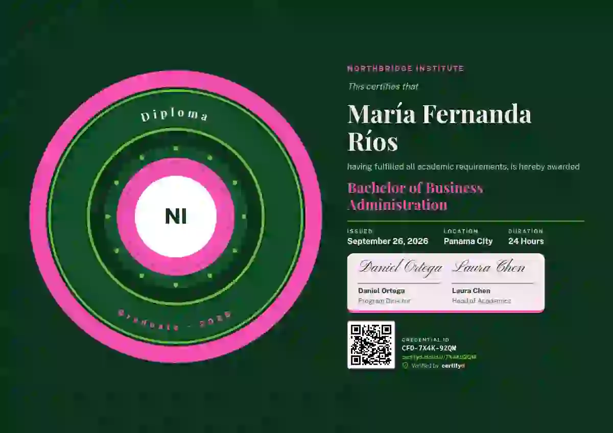 Ring Seal Raspberry academic diploma certificate template