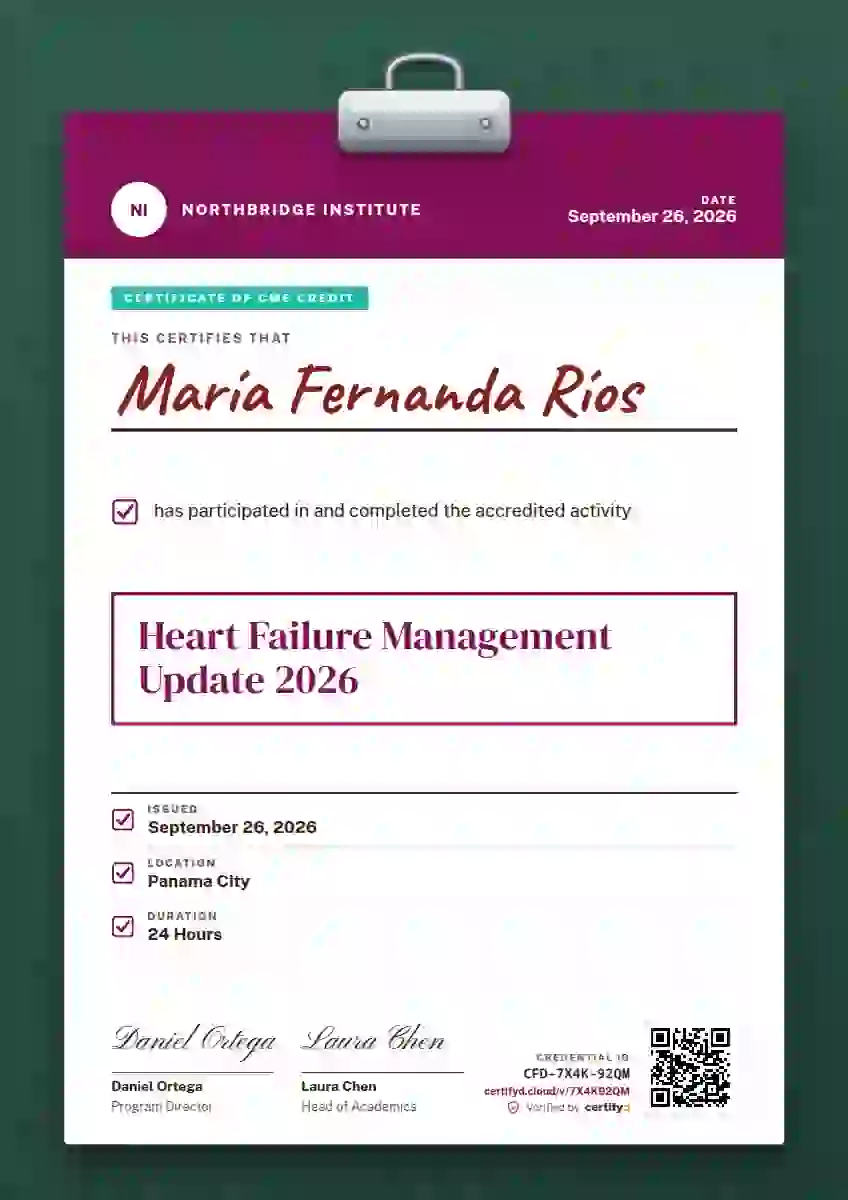 Plantilla de certificado Clipboard Chart Raspberry No Ruled Lines de salud y educación médica continua
