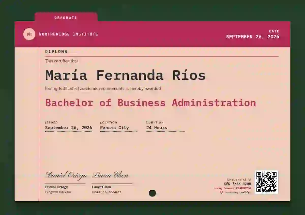 Catalogue Card Ruby Deep Label Strip academic diploma certificate template