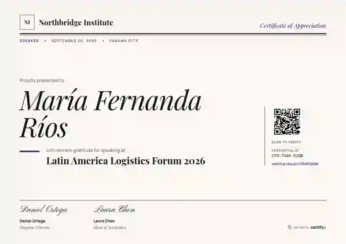 Plantilla de certificado Editorial Serif Violet de ponente de conferencia
