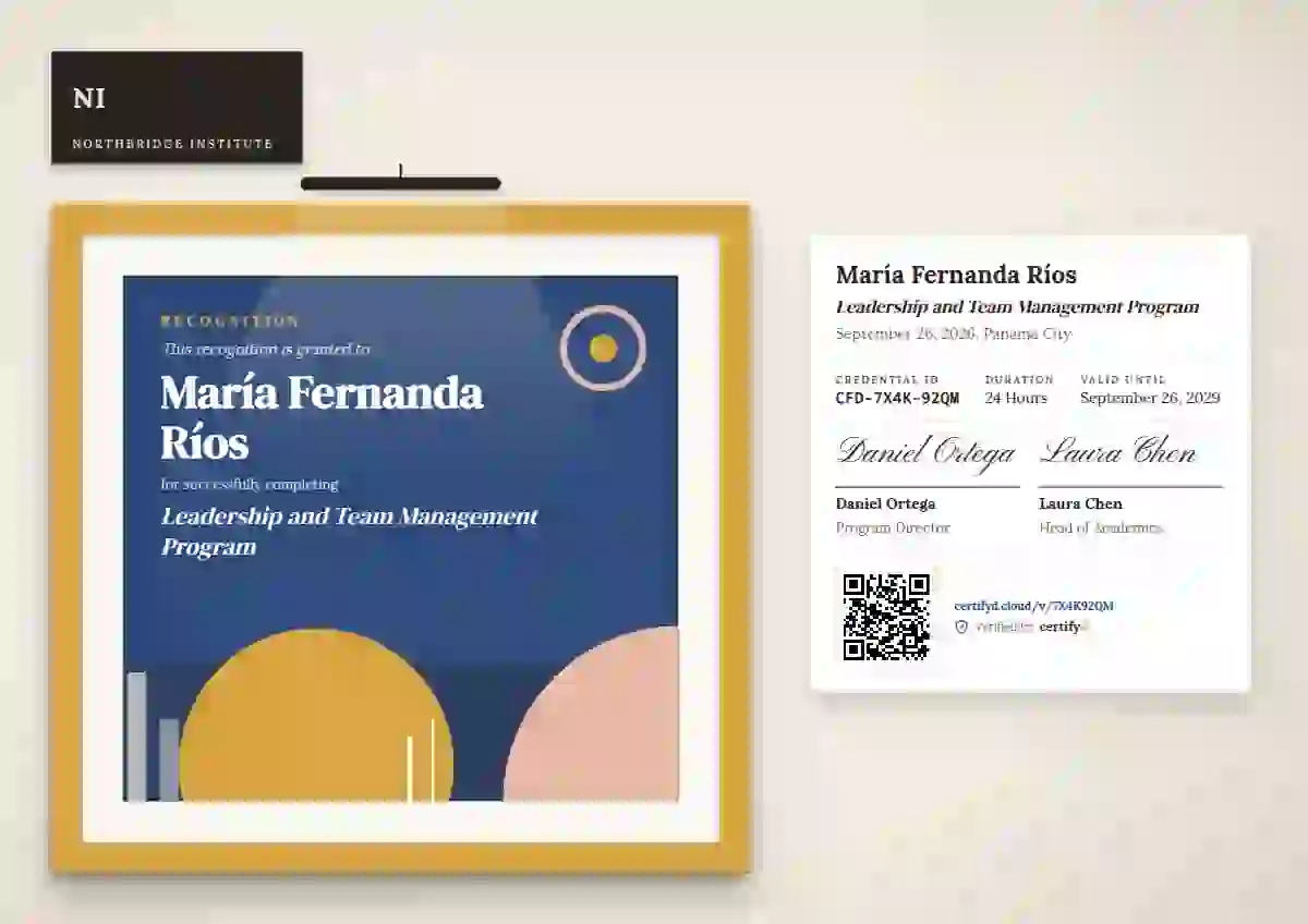 Gallery Placard Sapphire latin america certificate template