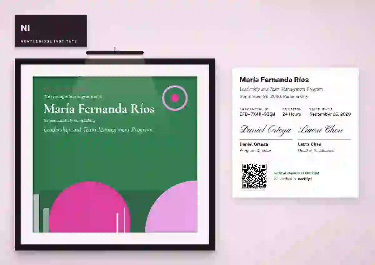 Gallery Placard Jade latin america certificate template