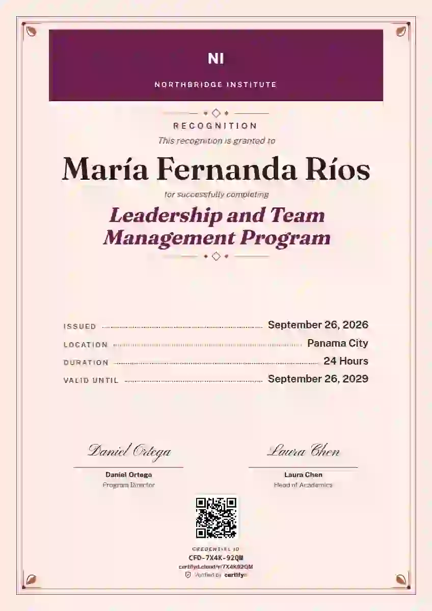 Plantilla de certificado Menu Card Raspberry de latinoamérica