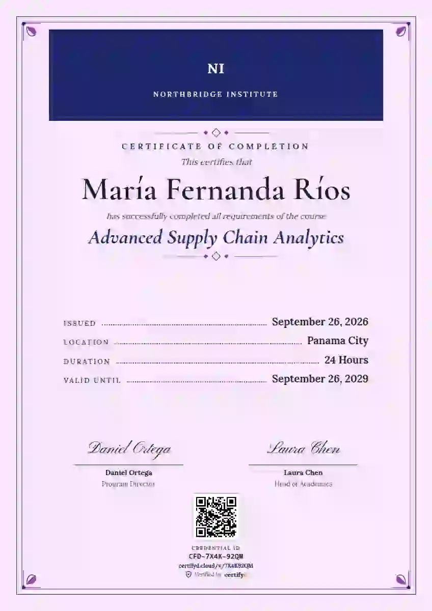 Menu Card Ultramarine course completion certificate template