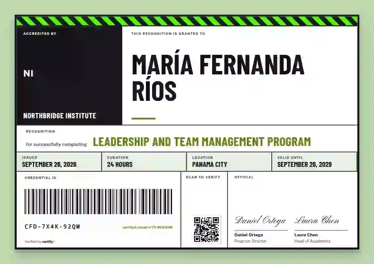 Pallet Label Lime latin america certificate template