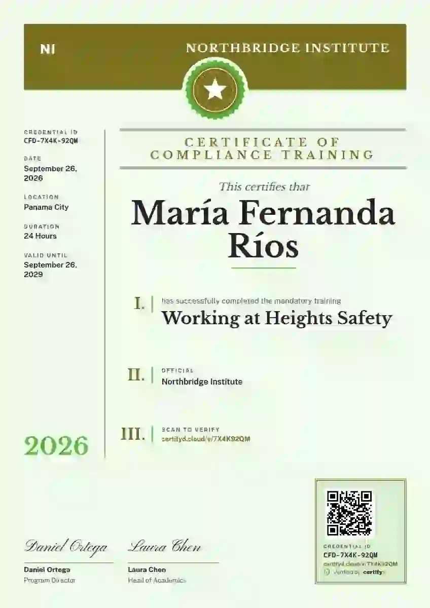 Decree Folio Marigold No Watermark compliance and safety certificate template