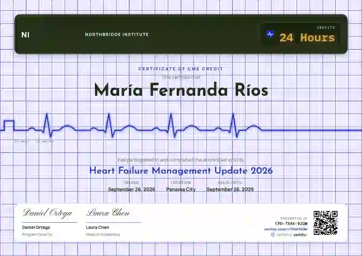 ECG Paper Ultramarine Tall Monitor healthcare and cme certificate template