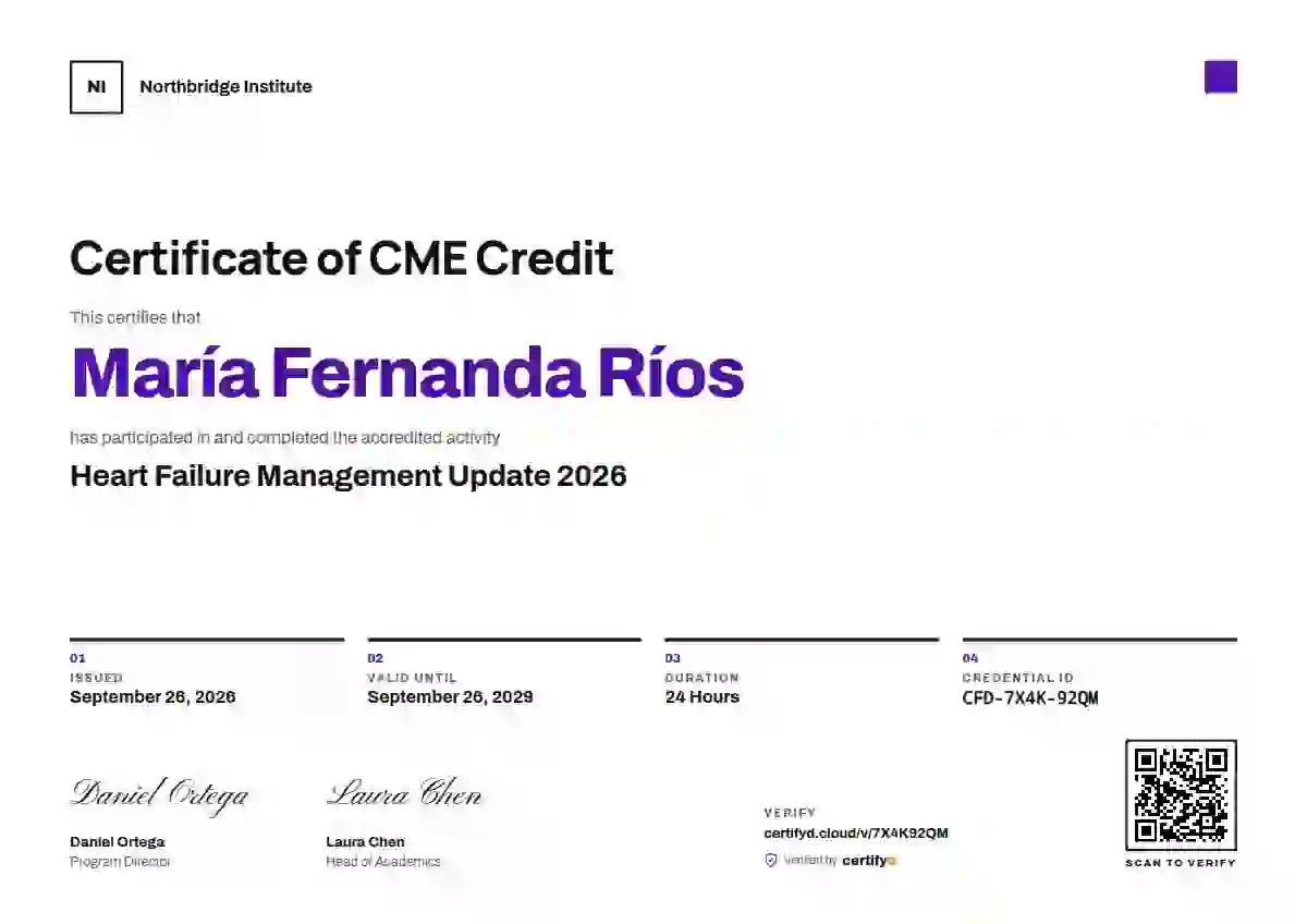 Swiss Grid Violet healthcare and cme certificate template