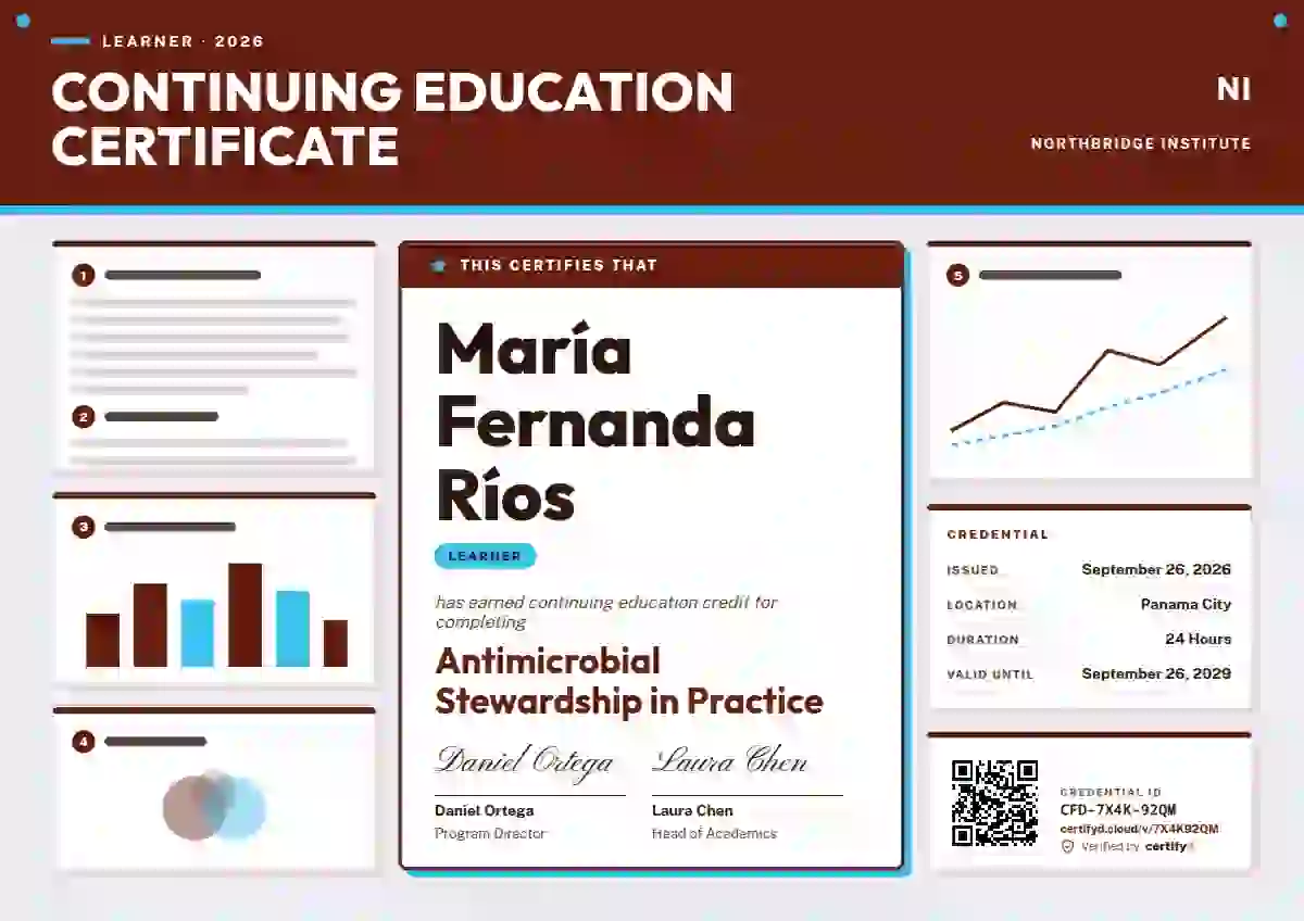 Poster Session Vermilion continuing education certificate template