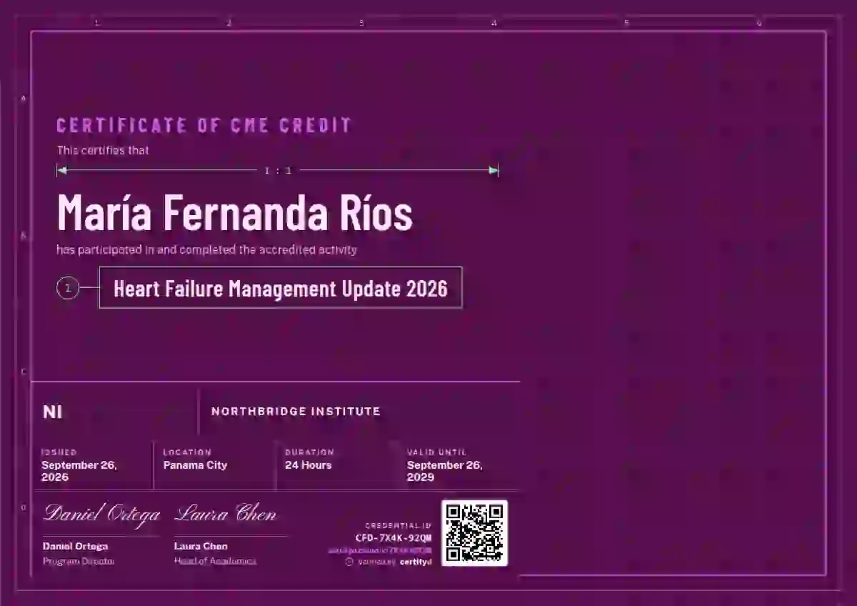 Workshop Blueprint Orchid healthcare and cme certificate template
