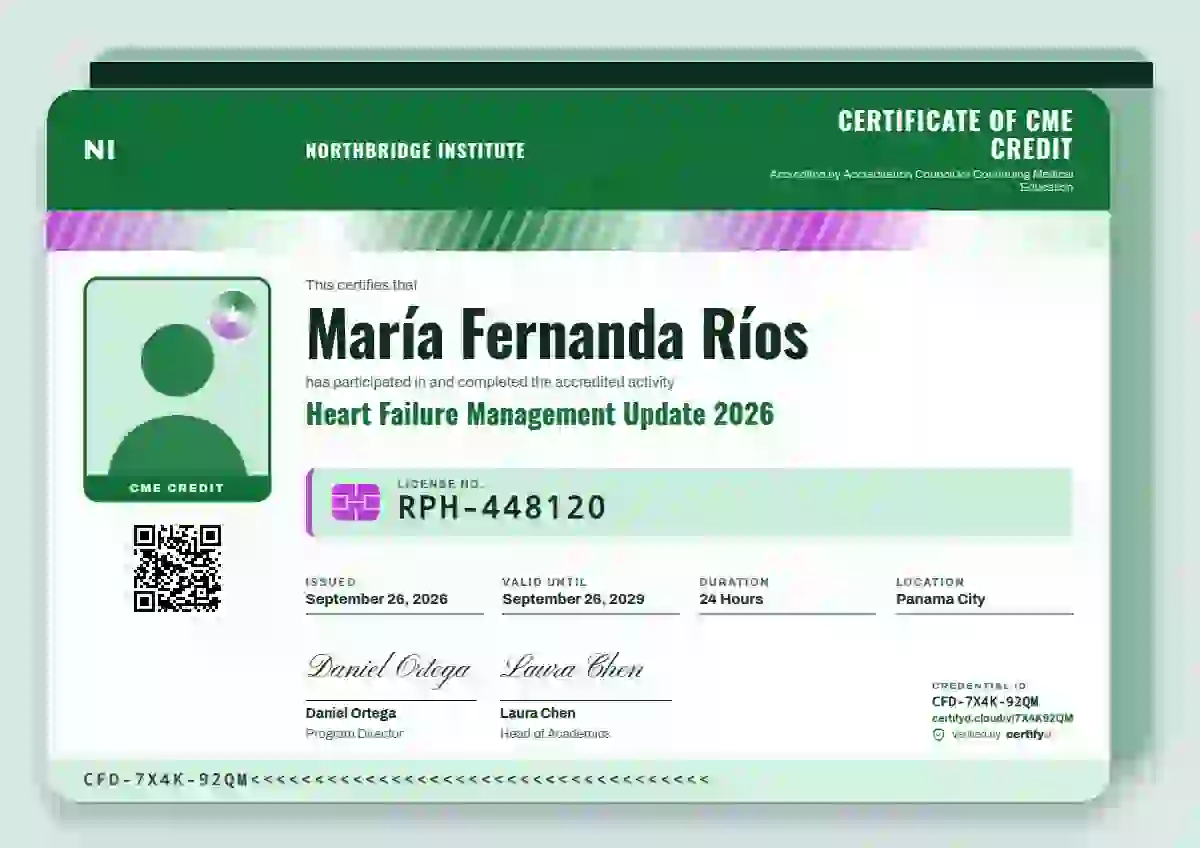 Licence Card Jade Wide Holo Stripe healthcare and cme certificate template