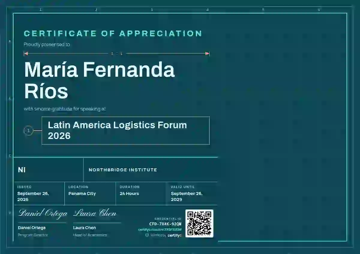 Workshop Blueprint Seafoam No Technical View conference speaker certificate template