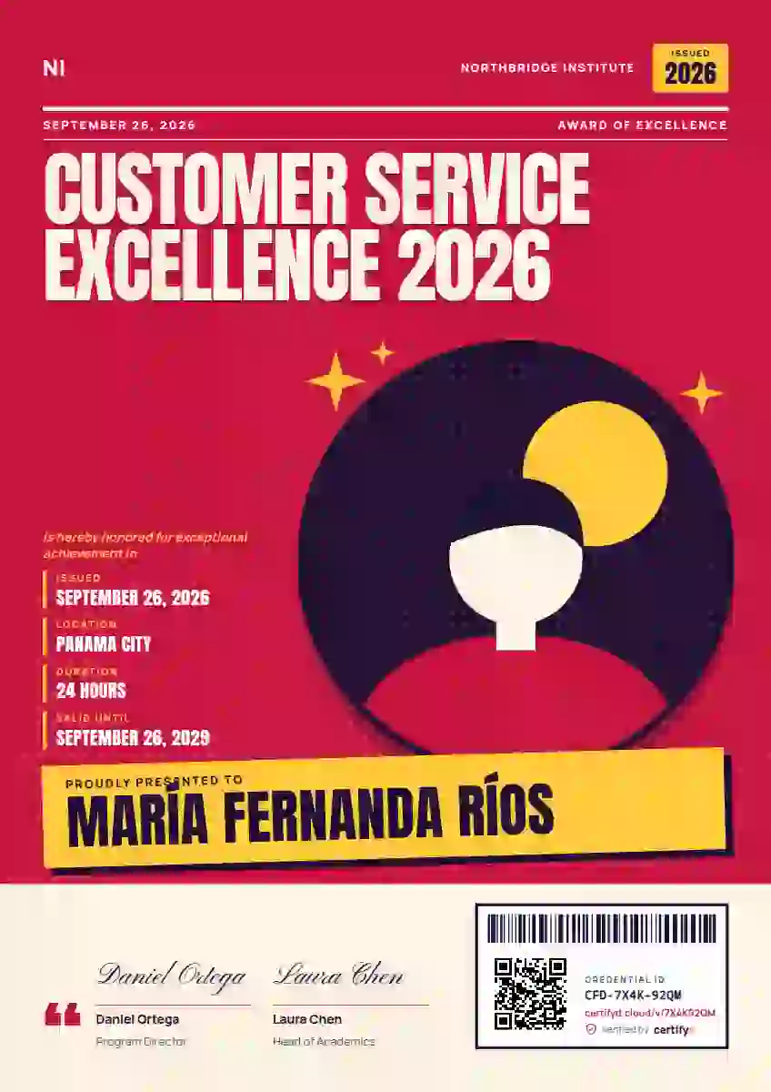 Magazine Cover awards and achievement certificate template