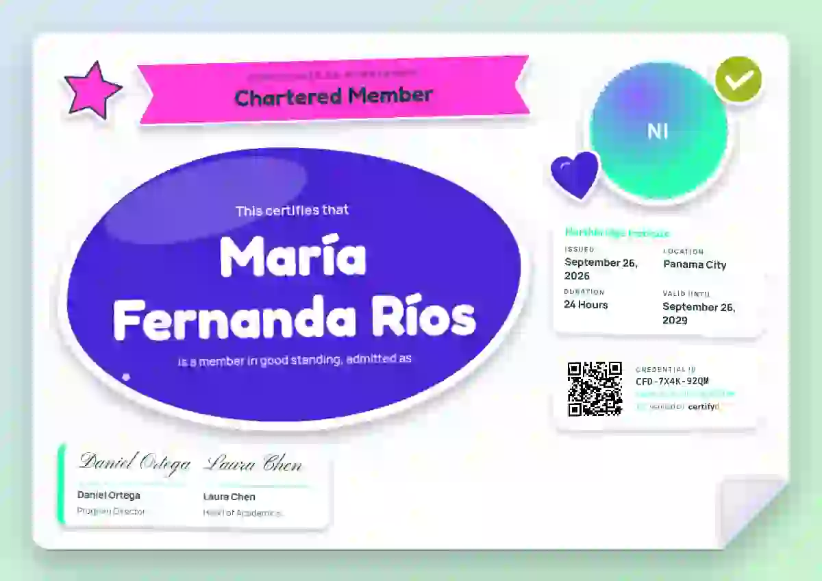 Sticker Sheet Violet membership certificate template