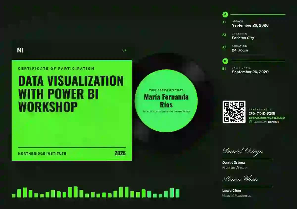 Vinyl Sleeve Fern webinar and workshop certificate template