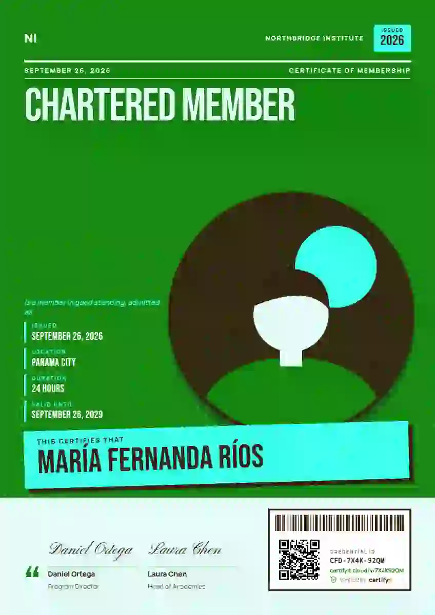 Plantilla de certificado Magazine Cover Meadow de membresía