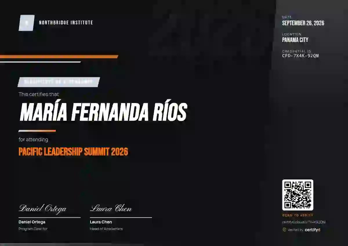 Sports Dynamic Steel event attendance certificate template