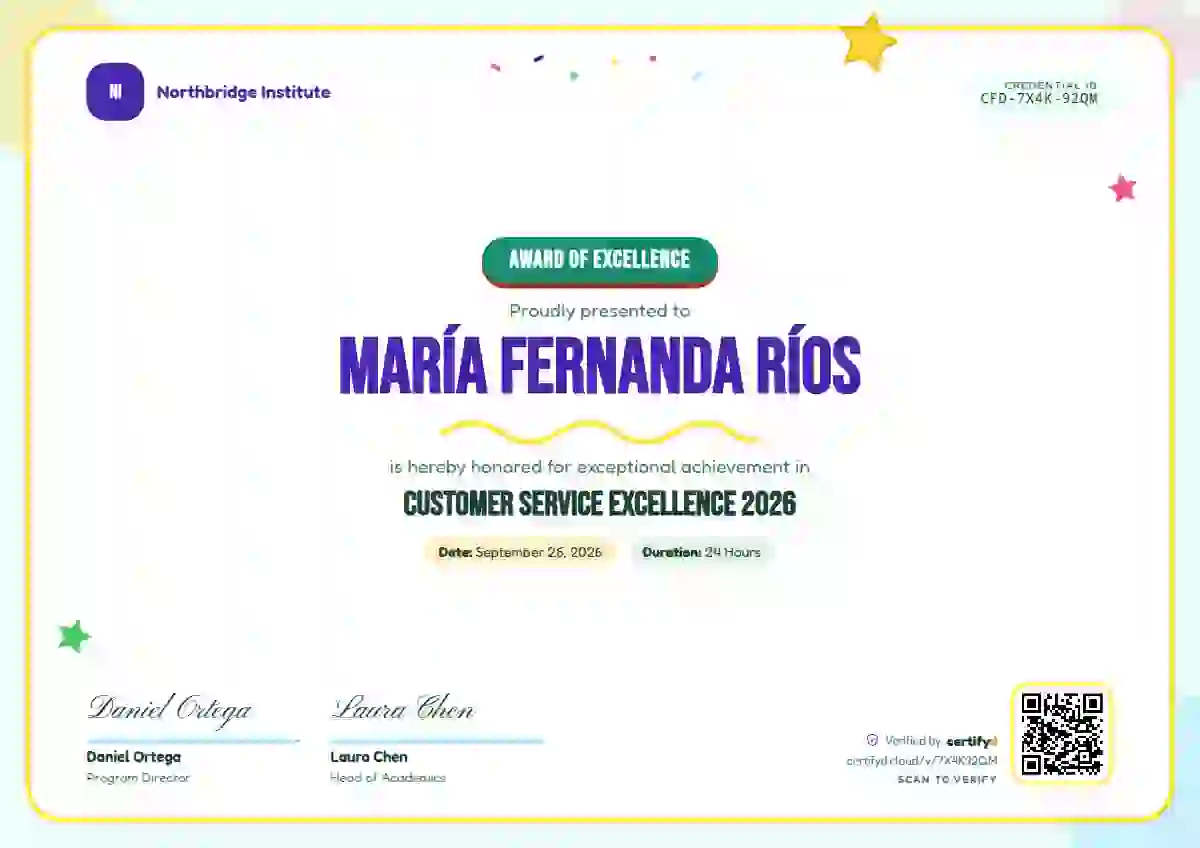 Plantilla de certificado Playful Mint de premios y logros