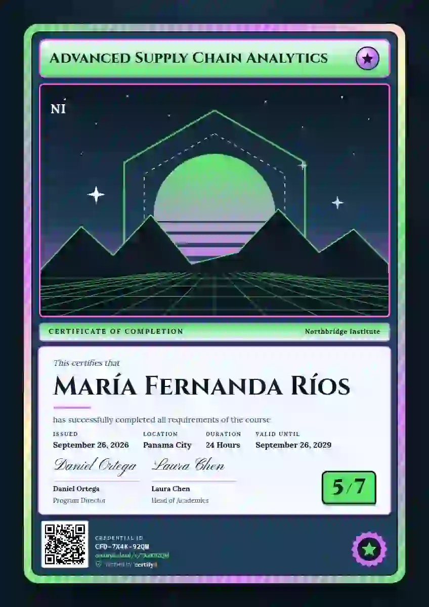Trading Card Meadow course completion certificate template
