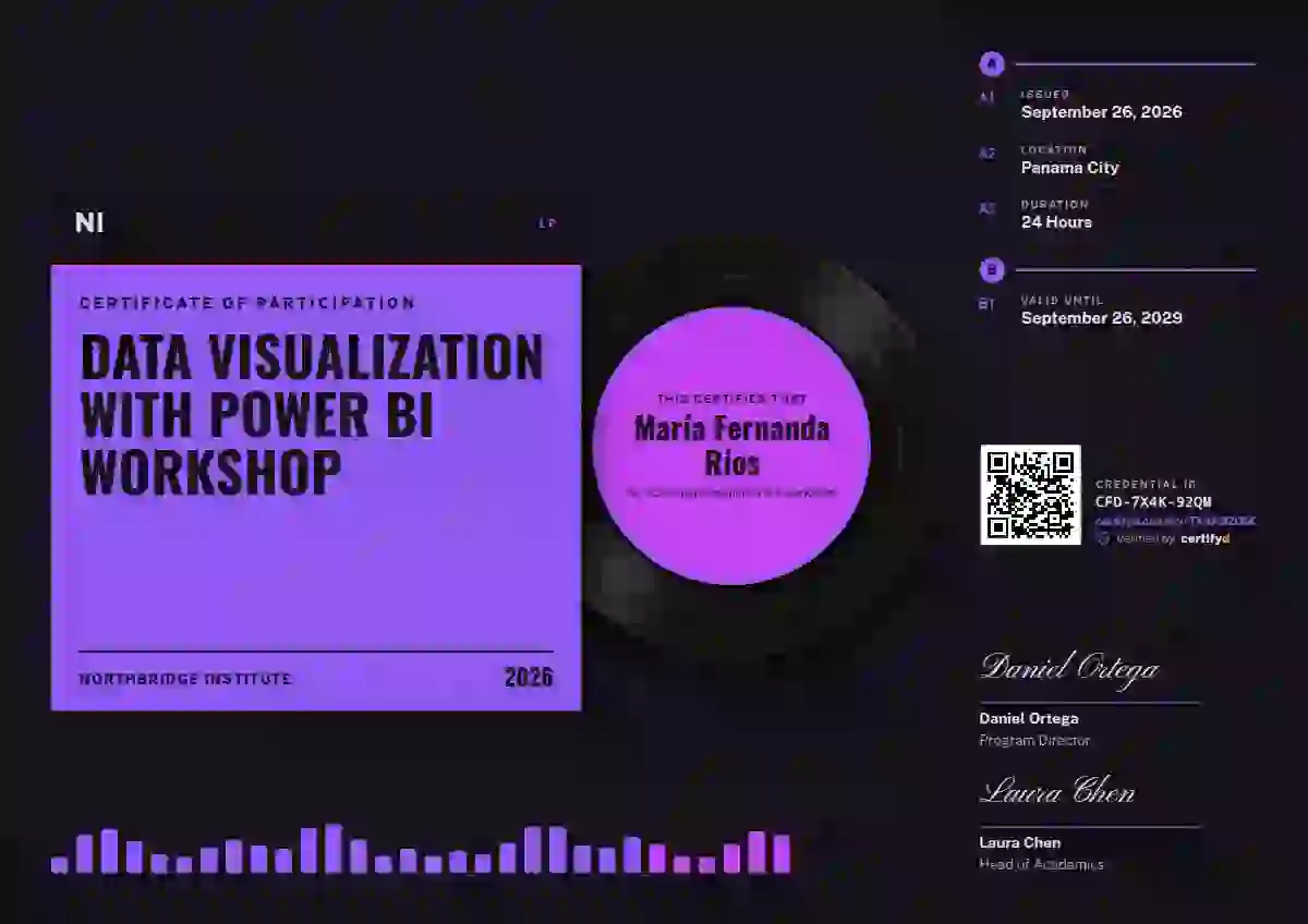 Vinyl Sleeve Violet webinar and workshop certificate template