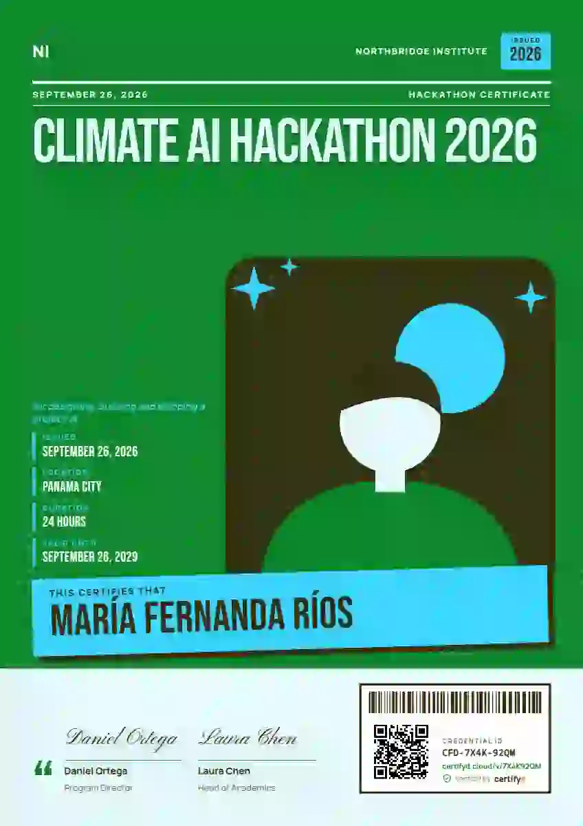 Magazine Cover Soft Meadow hackathon certificate template