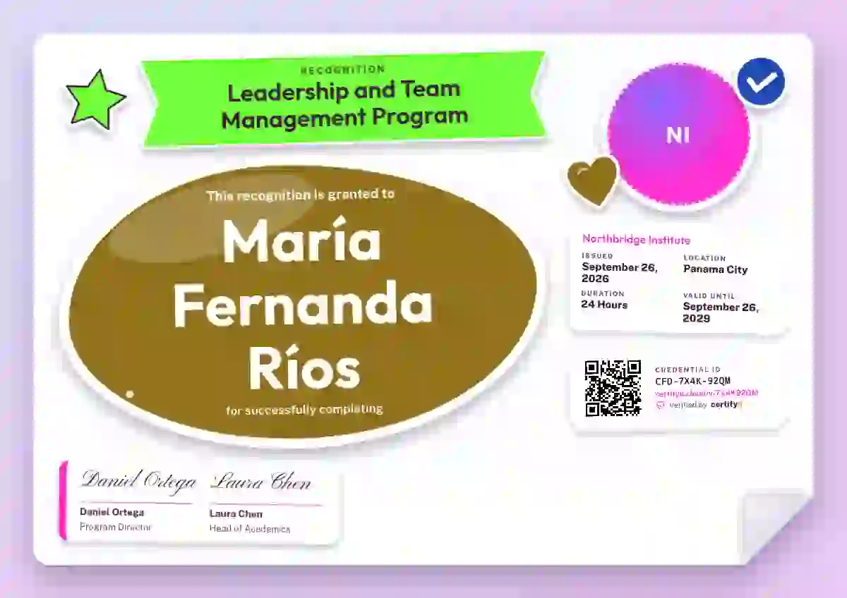 Sticker Sheet Marigold latin america certificate template