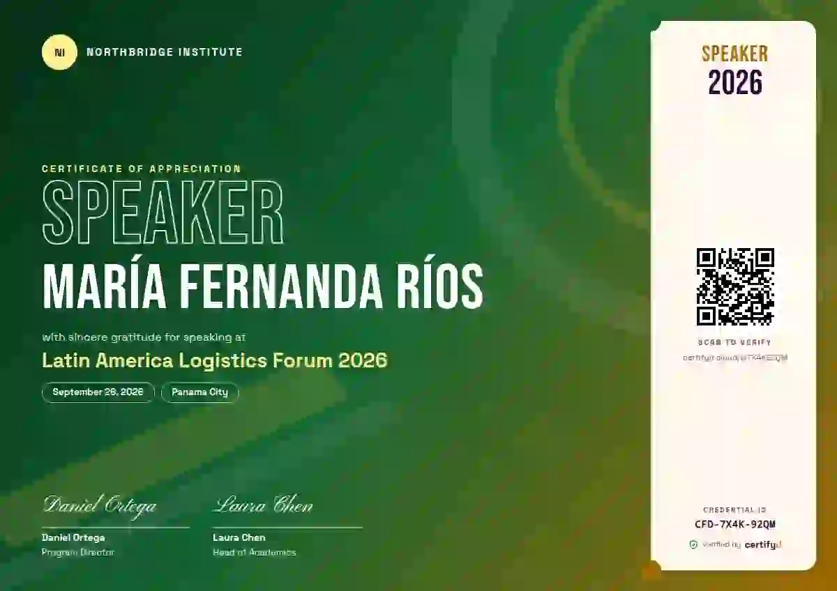 Plantilla de certificado Festival Forest Dusk de ponente de conferencia